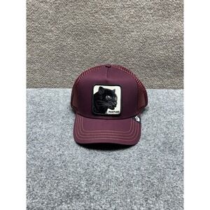 Goorin Bros The Farm Hat Snap Back Panther Maroon Trucker Patch Logo Adult